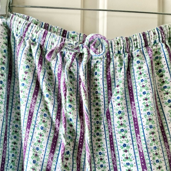 Lanz of Salzburg Pajama Set Flannel Cotton Floral Long Sleeve Plus Size 2X - Picture 7 of 14